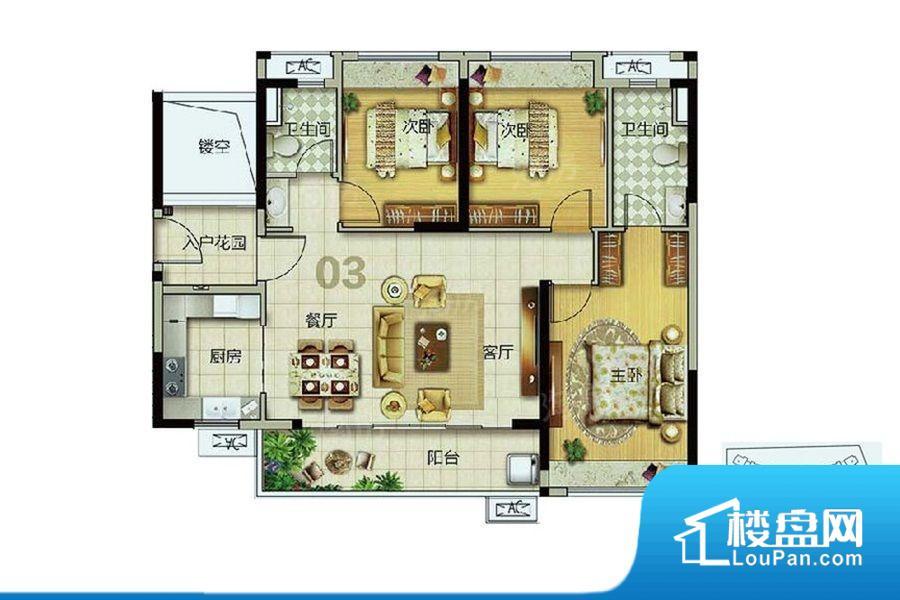 美的花湾城实景图