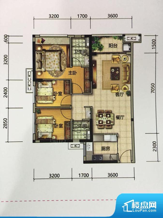 美的花湾城实景图