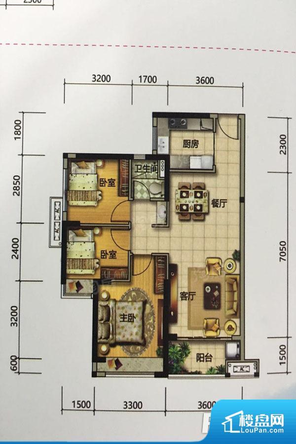 美的花湾城实景图