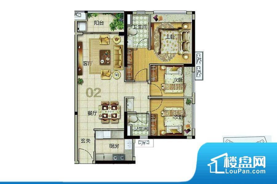 美的花湾城实景图