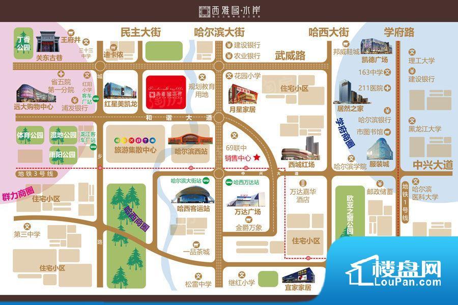 西雅图水岸位置图