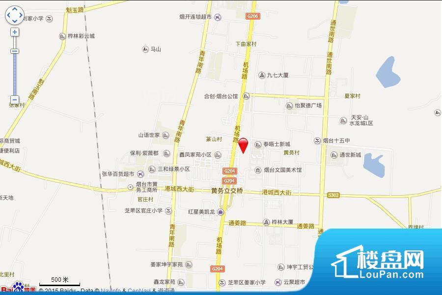 星尚花园酒店位置图