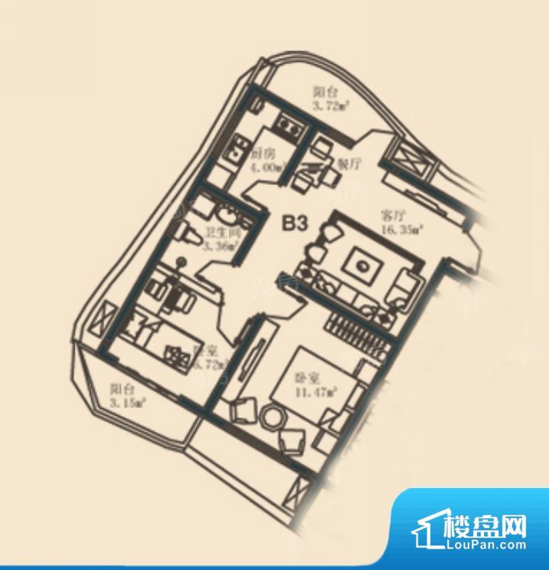湖光海景B区实景图