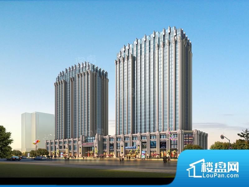 蓝天城市广场效果图