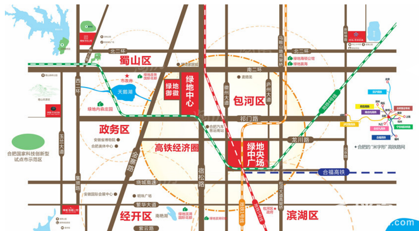 绿地中心位置图