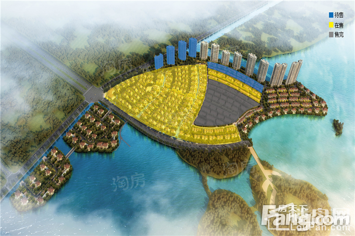 一湾湖墅效果图