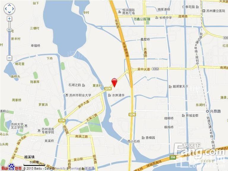 水岸清华瀚宫位置图