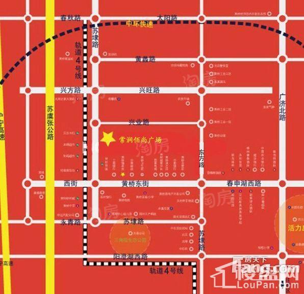 常润佰尚广场位置图