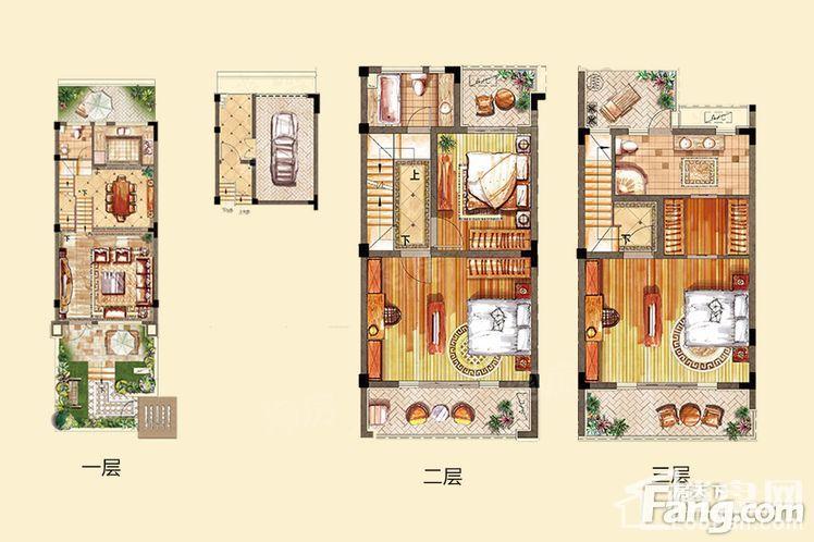 联排别墅39#43#中间户A2户型