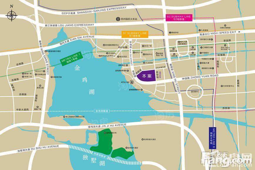 丰隆城市中心位置图