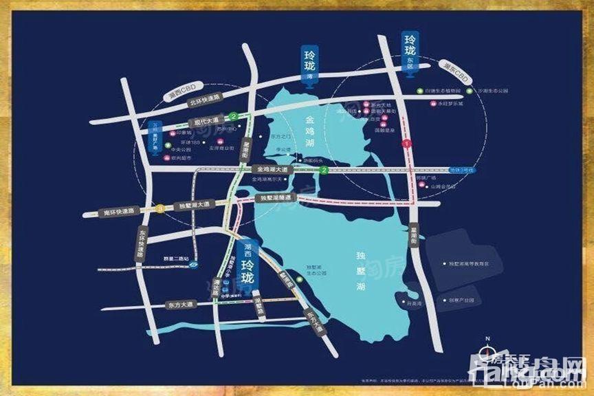 万科湖西玲珑位置图