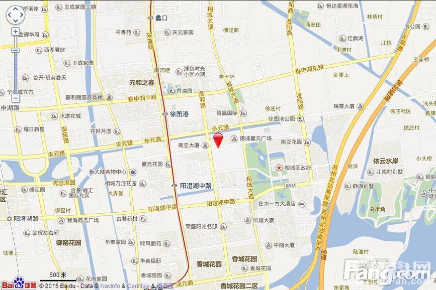 嘉苑和广场位置图