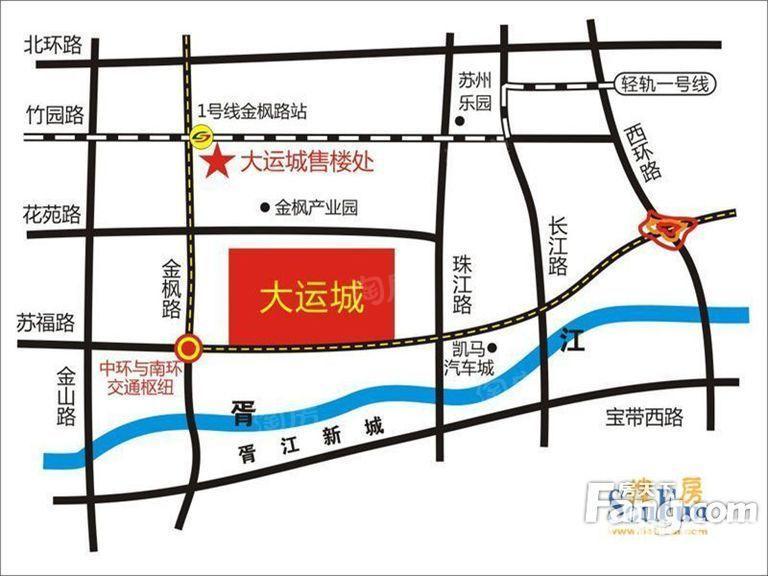 大运城位置图