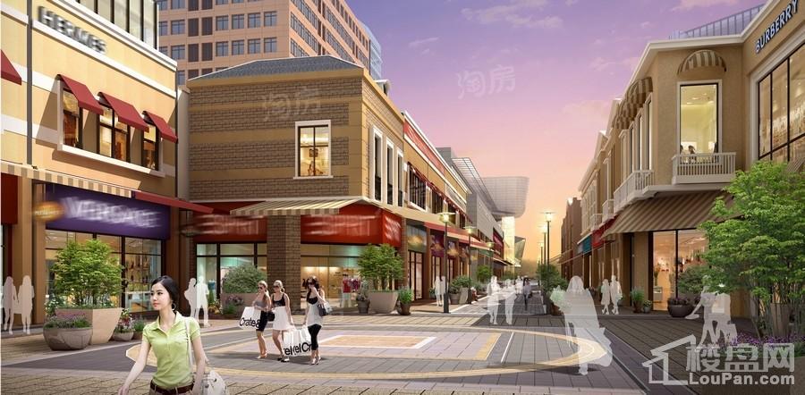 绿宝广场步行街效果图