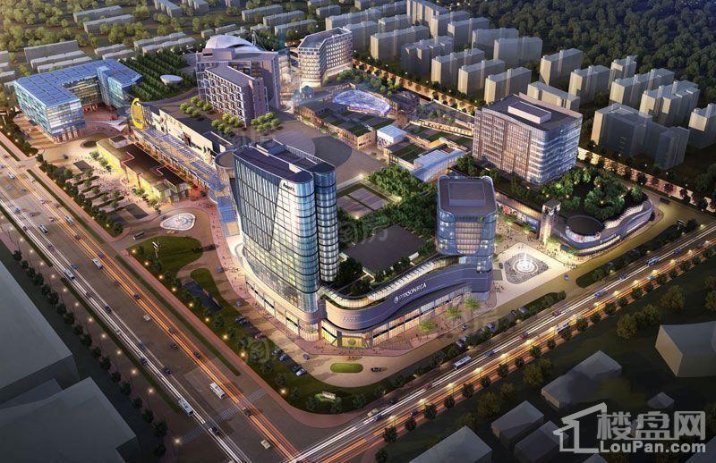 绿宝广场步行街效果图