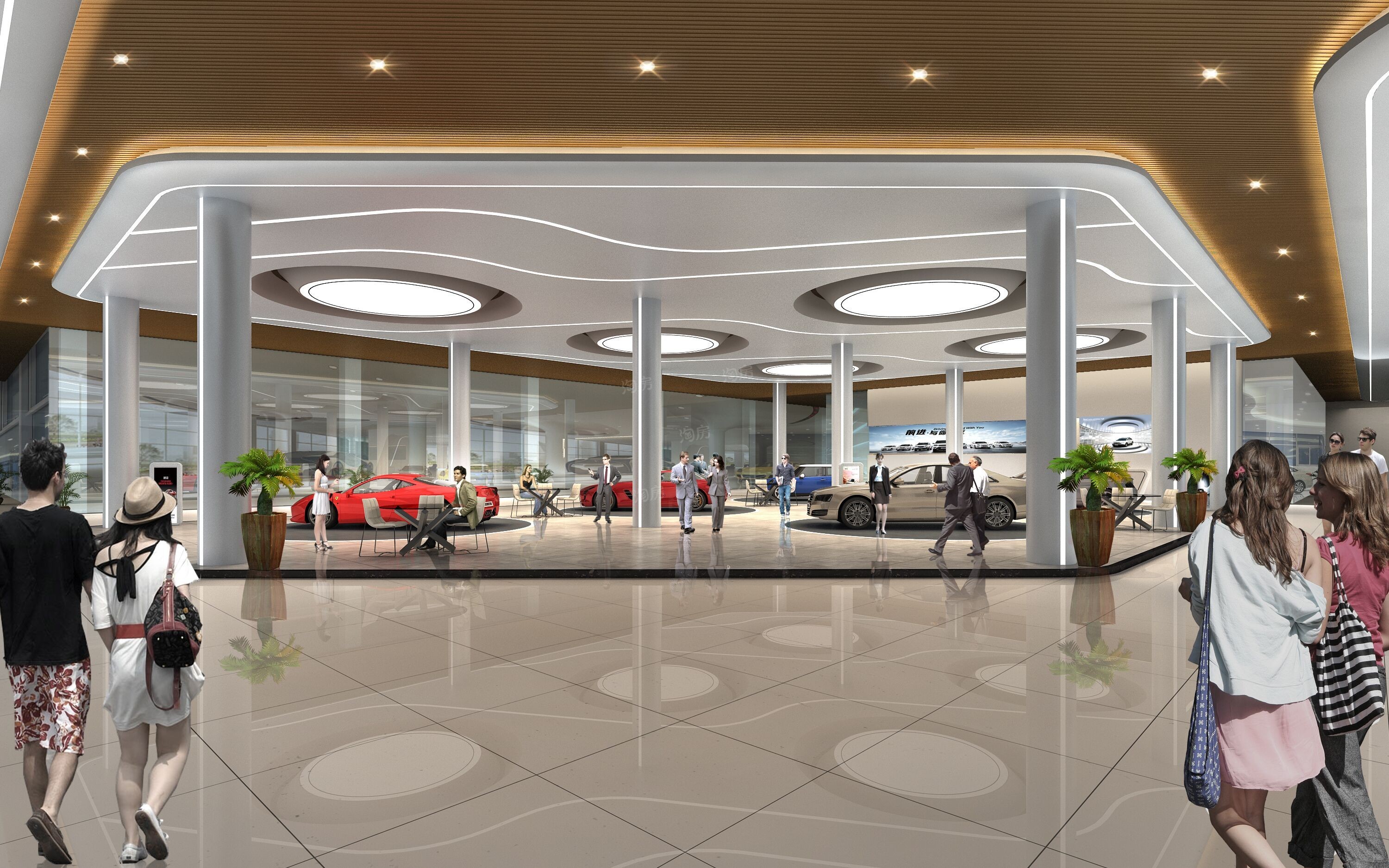 凯利汽车欢乐广场效果图