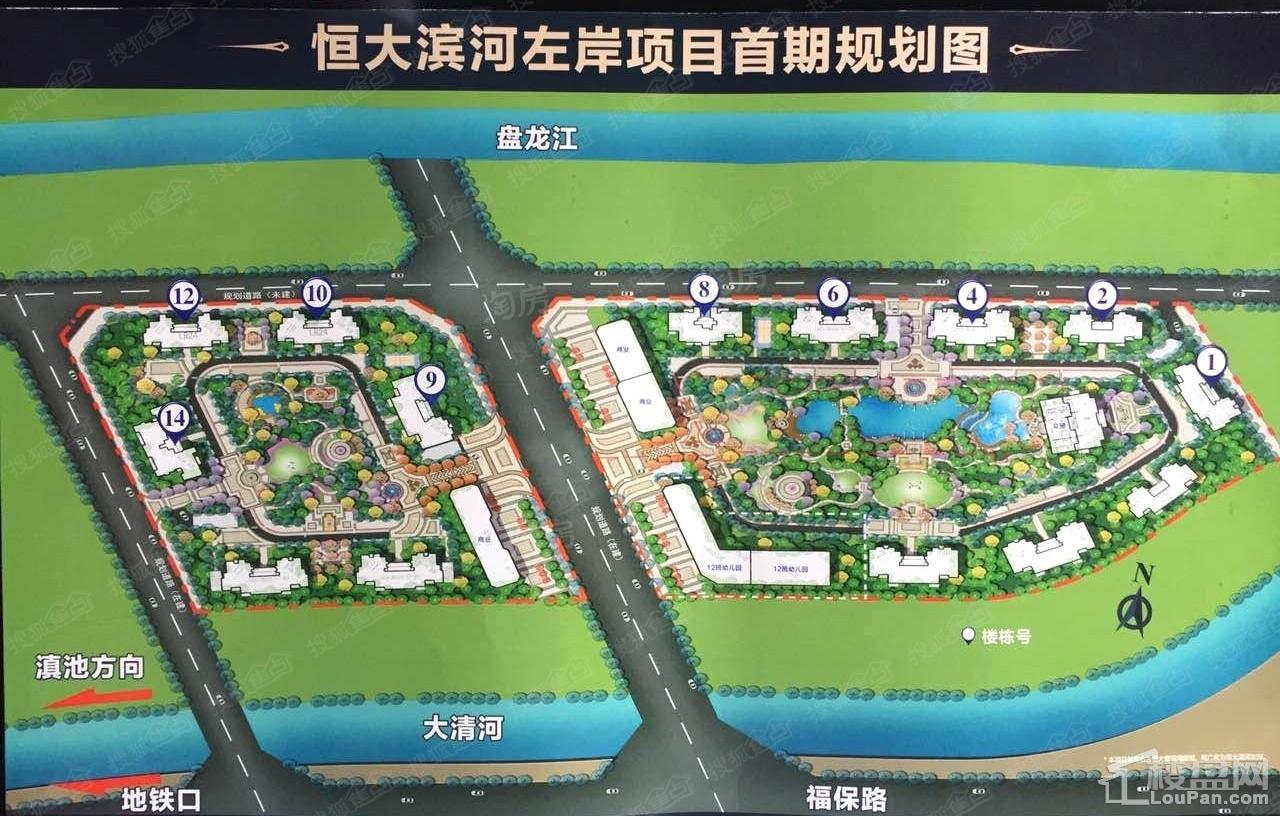 恒大滨河左岸效果图