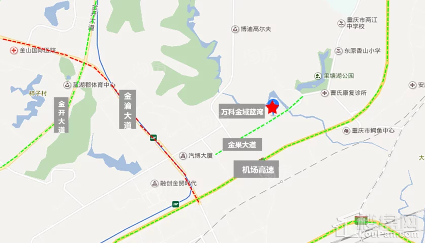 万科金域蓝湾位置图