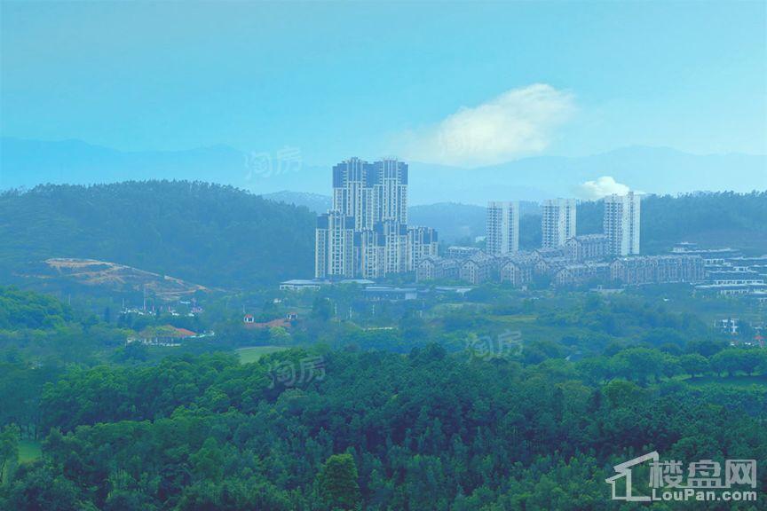 金地香山湖实景图