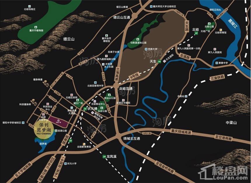 保利茵梦湖位置图
