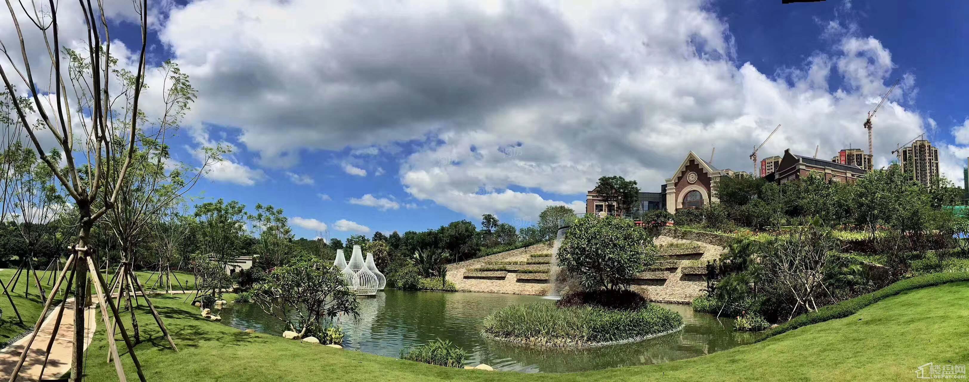 金地香山湖实景图