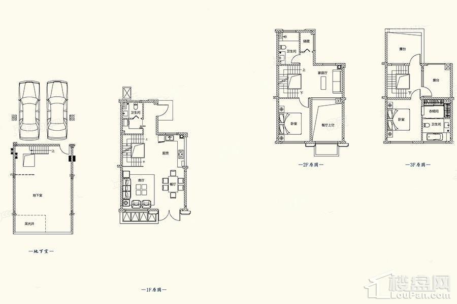 B3-1户型图 - 别墅201平