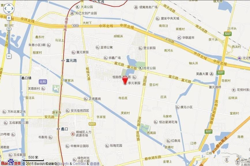 当代万国墅ΜΟΜΛ位置图