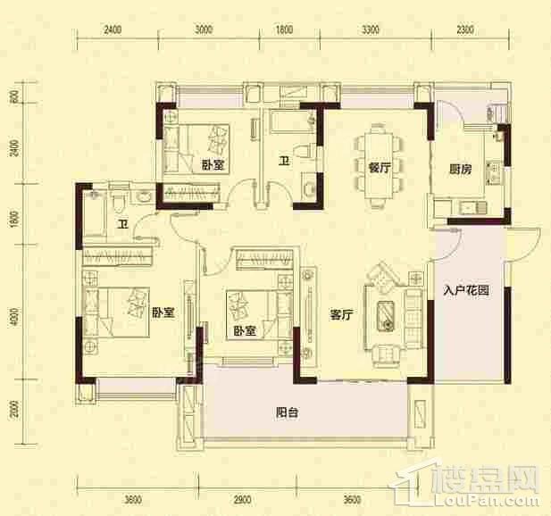 中驰·第一城3室2厅1卫