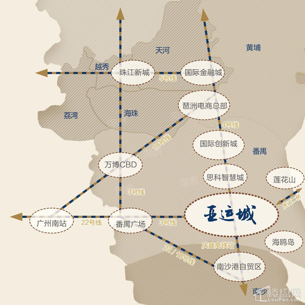 广州亚运城位置图