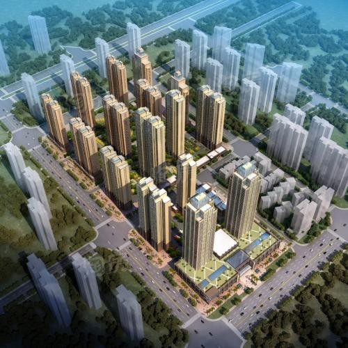万福国际广场效果图