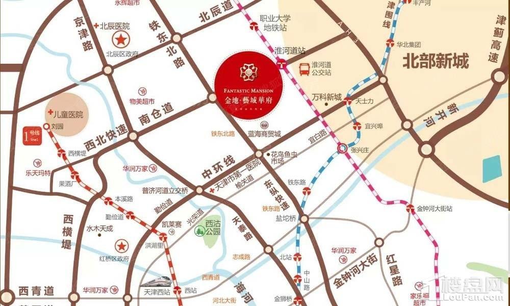 金地艺城华府商铺位置图