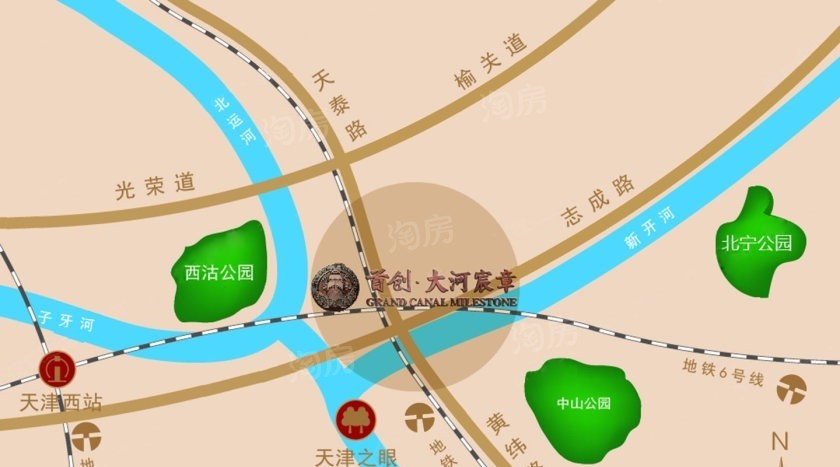 首创大河宸章位置图