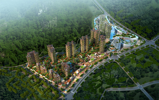 亨特碧桂园云涧溪山效果图