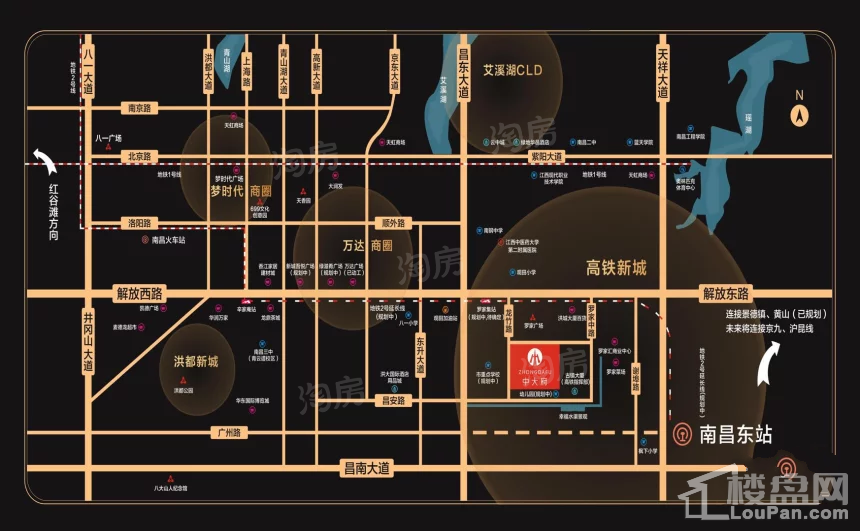 南昌中大府位置图