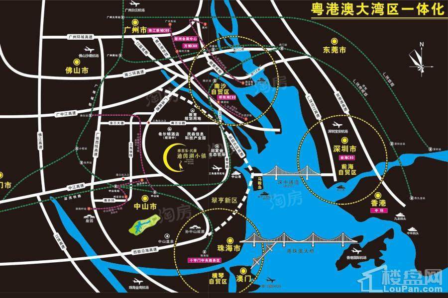 雅居乐民森·迪茵湖小镇位置图