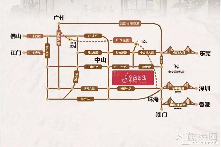 金色年华花园位置图