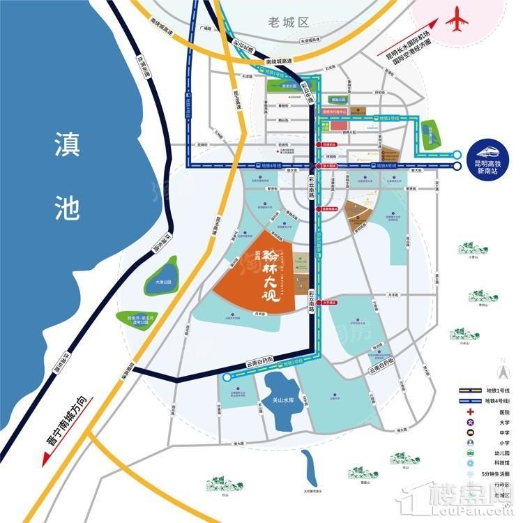 招商翰林大观位置图