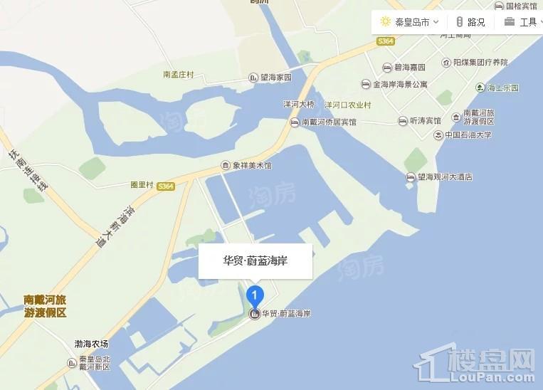 蔚蓝海岸位置图