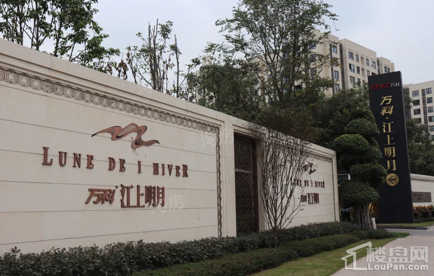 万科江上明月实景图