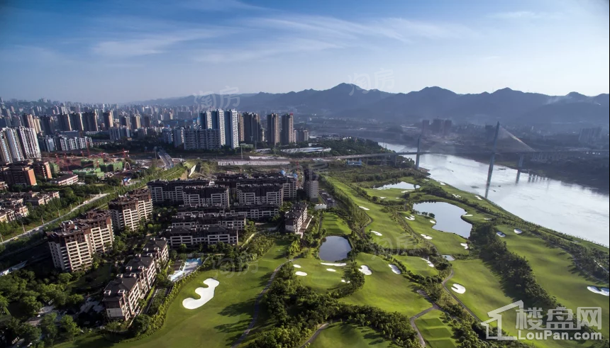 万科江上明月实景图