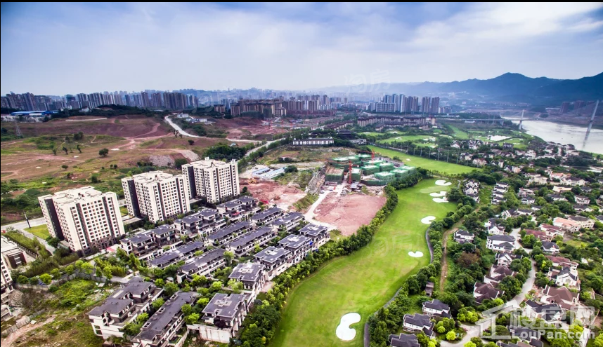 万科江上明月实景图