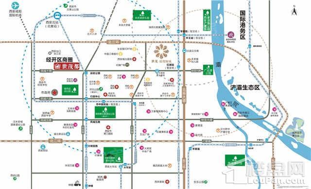 世茂璀璨倾城位置图