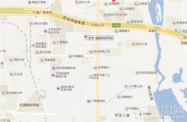 世茂璀璨倾城位置图