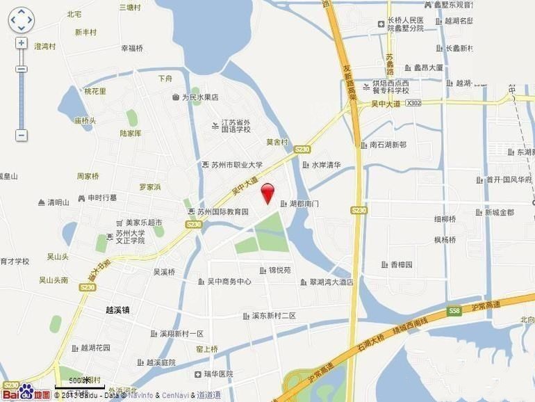 绿地旭辉吴门府位置图