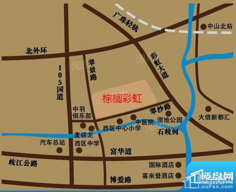 丽丰棕榈彩虹位置图