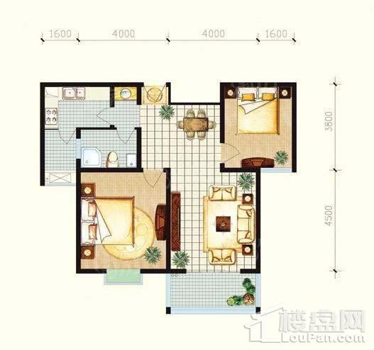 建院未来城A座B户型