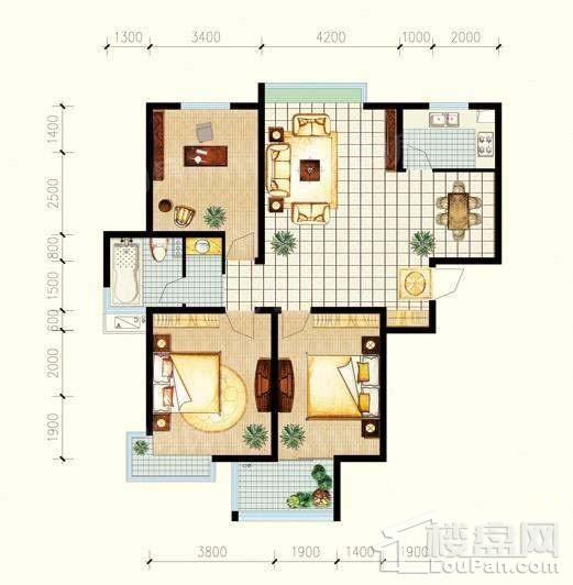 建院未来城C座E户型