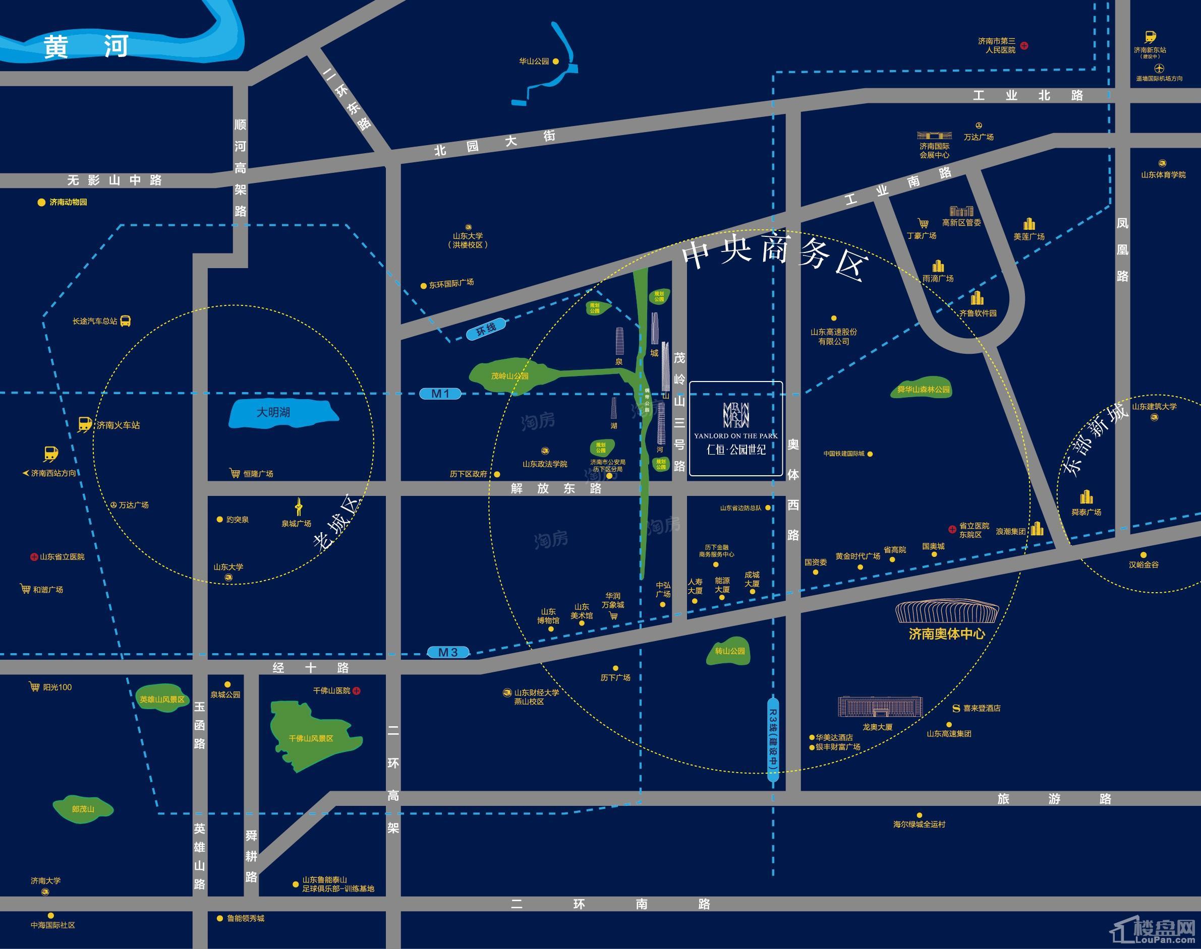 仁恒公园世纪位置图