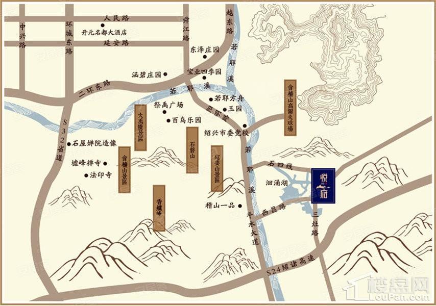 万晟悦府位置图